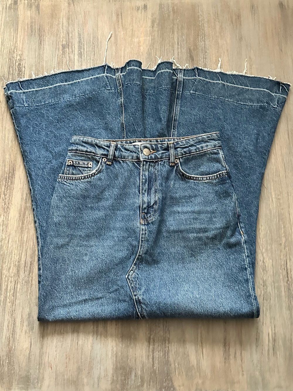 Zara Women’s Denim Maxi Skirt